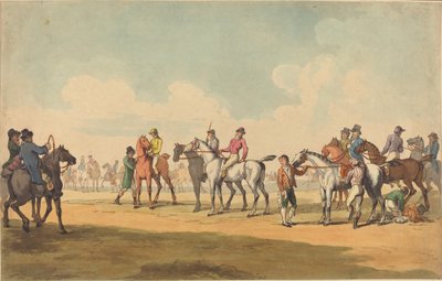 コース、おそらく1789年。 作： Thomas Rowlandson