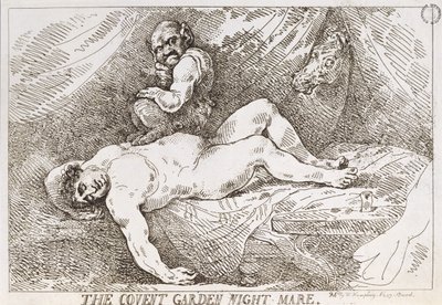 コヴェントガーデンナイトマーレ、パブ。 W・ハンフリー作、1784 作： Thomas Rowlandson