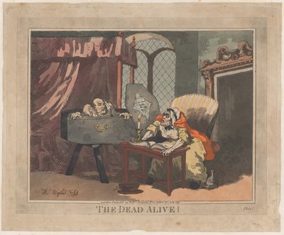 The Dead Alive!、1795 年 7 月、1795 年 7 月。 作： Thomas Rowlandson