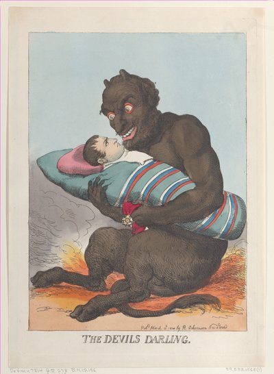 悪魔のダーリン、1814 年 3 月 12 日、1814 年 3 月 12 日。 作： Thomas Rowlandson