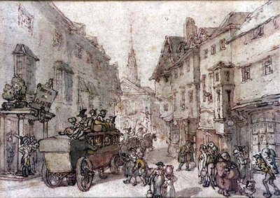 ディリジェンス 作： Thomas Rowlandson