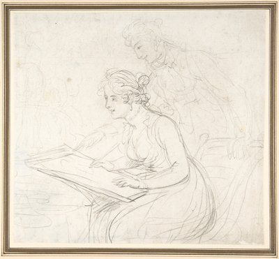 「お絵かきレッスン」 作： Thomas Rowlandson