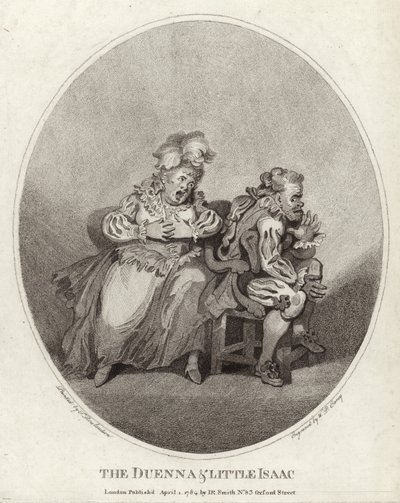 デュエナとリトルアイザック 作： Thomas Rowlandson