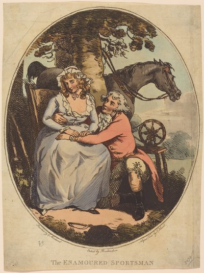 恋に落ちたスポーツマン 作： Thomas Rowlandson