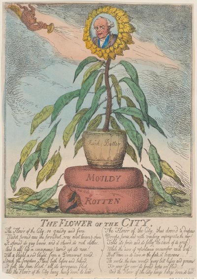 市の花、1809 年 4 月 10 日、1809 年 4 月 10 日。 作： Thomas Rowlandson