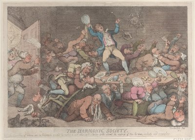 高調波協会、1810年、1810年。 作： Thomas Rowlandson