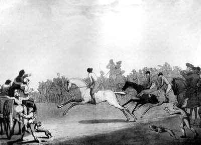 ハイメトルレーサー、1789年。 作： Thomas Rowlandson