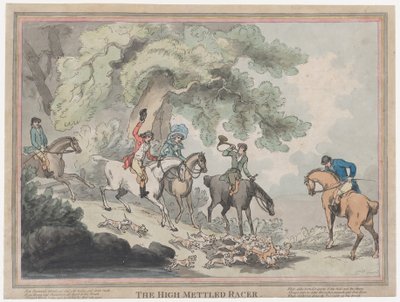 The Hunter from The Life of a Racehourse, or The High-Mettled Racer, July 20, 1789., July 20, 1789. 作： Thomas Rowlandson