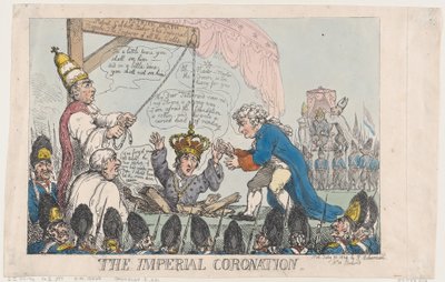 戴冠式、1804 年 7 月 31 日、1804 年 7 月 31 日。 作： Thomas Rowlandson