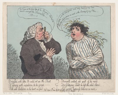 The Incurable, April 4, 1784., April 4, 1784. 作： Thomas Rowlandson