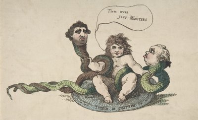 幼児ヘラクレス、1784 年 2 月 3 日、1784 年 2 月 3 日。 作： Thomas Rowlandson
