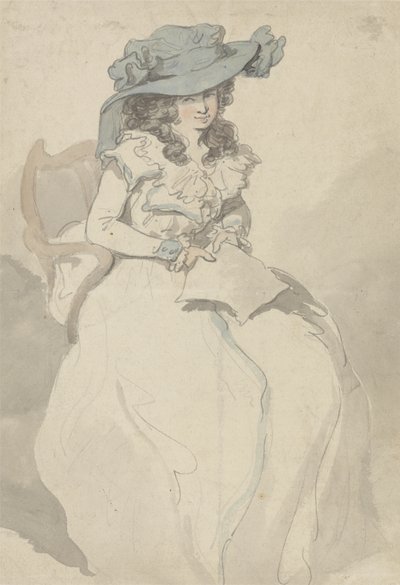 ラブレター、1790年頃（紙にペンとインクと水彩） 作： Thomas Rowlandson