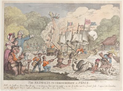 平和を記念するナウマキア 作： Thomas Rowlandson