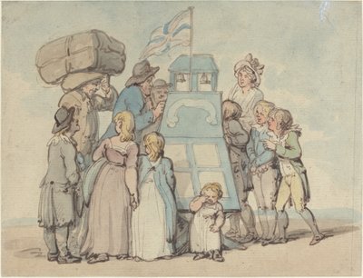 のぞき見ショー 作： Thomas Rowlandson