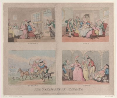 The Pleasures of Margate、1800 年 7 月 25 日、1800 年 7 月 25 日。 作： Thomas Rowlandson