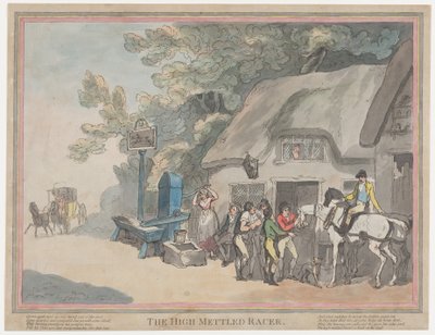 『郵便馬』（『競走馬の生涯、あるいは気性の激しい競走馬』より） 作： Thomas Rowlandson