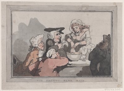 プリティ・バーのメイド、1786 年 10 月 20 日、1786 年 10 月 20 日。 作： Thomas Rowlandson