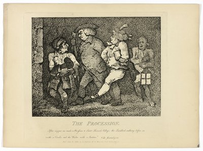行列（ボズウェルの『ヘブリディーズ紀行』より 作： Thomas Rowlandson
