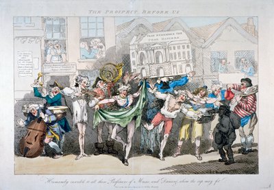 「私たちの前の見通し」、1791 作： Thomas Rowlandson