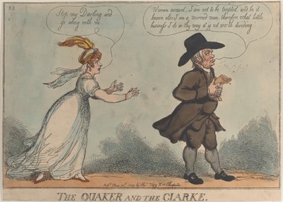 クエーカーとクラーク、1809 年 5 月 24 日、1809 年 5 月 24 日。 作： Thomas Rowlandson