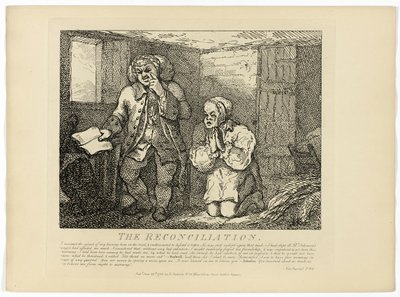 和解』（ボズウェルのヘブリディーズ紀行より 作： Thomas Rowlandson