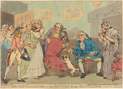 和解、またはスコットランドからの帰還 作： Thomas Rowlandson