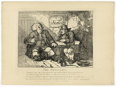 ボズウェルの『ヘブリディーズ諸島の旅』より「復興 作： Thomas Rowlandson