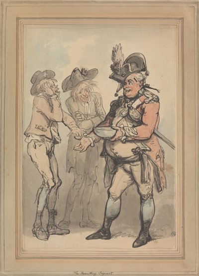 募集担当軍曹 作： Thomas Rowlandson