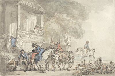 ハントからの帰還 作： Thomas Rowlandson