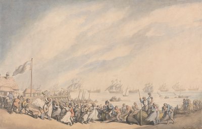 O retorno da frota para Great Yarmouth em 1797 作： Thomas Rowlandson