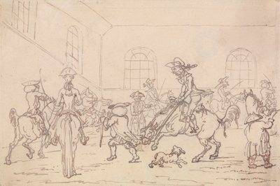 乗馬学校 作： Thomas Rowlandson