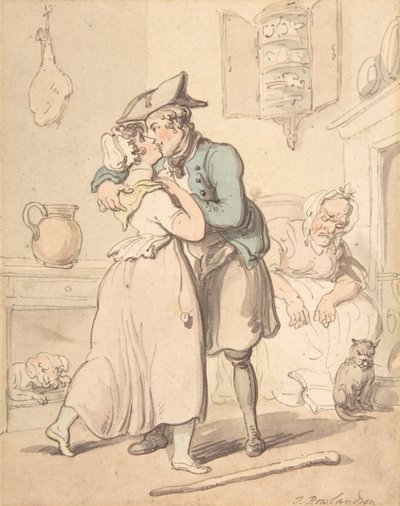 セーラーの現役からの帰還、1780 年から 1827 年。 作： Thomas Rowlandson