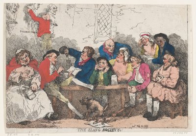 スラング協会、1785 年 7 月 24 日、1785 年 7 月 24 日。 作： Thomas Rowlandson