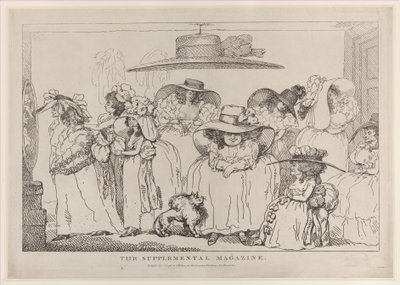 補足雑誌、1786 年 1 月 1 日、1786 年 1 月 1 日。 作： Thomas Rowlandson