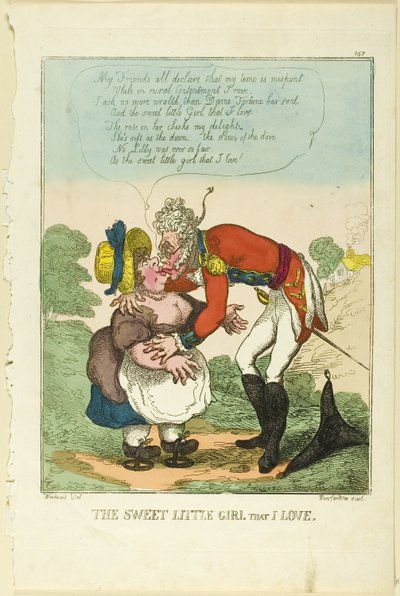ザ・スウィート・リトル・ガール・ザット・アイ・ラヴ 作： Thomas Rowlandson