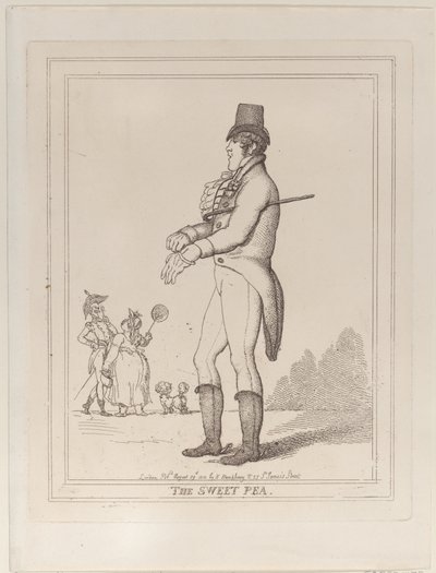 スイートピー、1812 年 8 月 29 日、1812 年 8 月 29 日。 作： Thomas Rowlandson