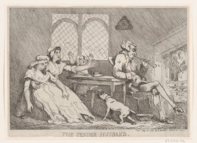 優しい夫、1786 年 7 月 28 日、1786 年 7 月 28 日。 作： Thomas Rowlandson