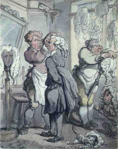 "3つのうち最も厚いブロック" 作： Thomas Rowlandson