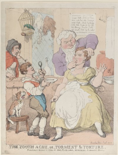 The Tooth-Ache、または Torment & Torture、1823 年 8 月 1 日、1823 年 8 月 1 日。 作： Thomas Rowlandson