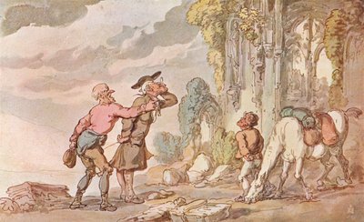 絵を探すシンタックス博士のツアー、19世紀、1907 作： Thomas Rowlandson