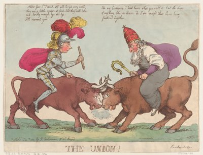 ユニオン、1801 年 1 月 1 日、1801 年 1 月 1 日。 作： Thomas Rowlandson