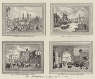 百年前の大学 作： Thomas Rowlandson