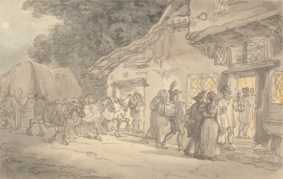 「ワゴナーズ・レスト」 作： Thomas Rowlandson