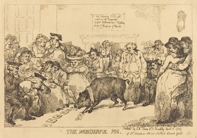 素晴らしい豚 作： Thomas Rowlandson