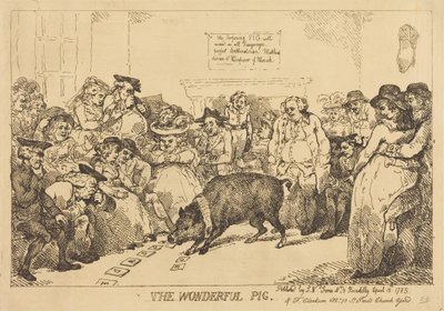 『素晴らしいブタ』 作： Thomas Rowlandson