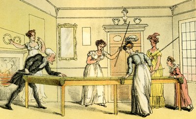 ビリヤード台」とは 作： Thomas Rowlandson