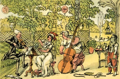 ガーデントリオ 作： Thomas Rowlandson