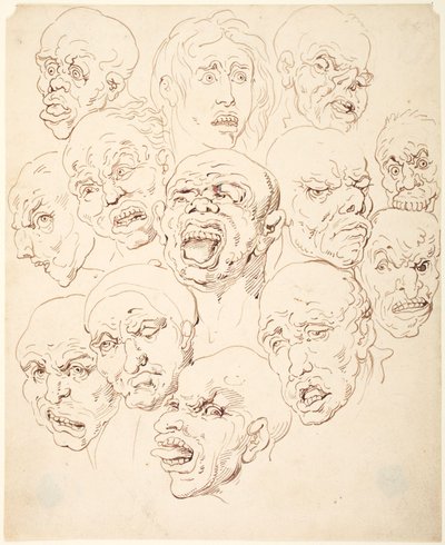 13の頭 作： Thomas Rowlandson
