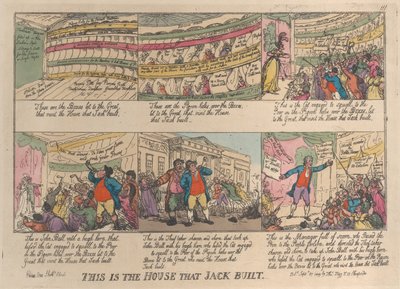 これはジャックが 1809 年 9 月 27 日に建てた家です。, September 27, 1809. 作： Thomas Rowlandson