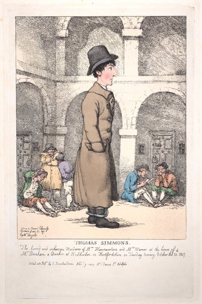 トーマス・シモンズ、1807 年 11 月 9 日、1807 年 11 月 9 日。 作： Thomas Rowlandson